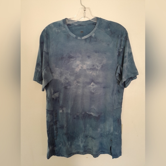 Lululemon Always Agile Short SleeveDiamond Dye True Navy Chambray size M - Picture 2 of 12